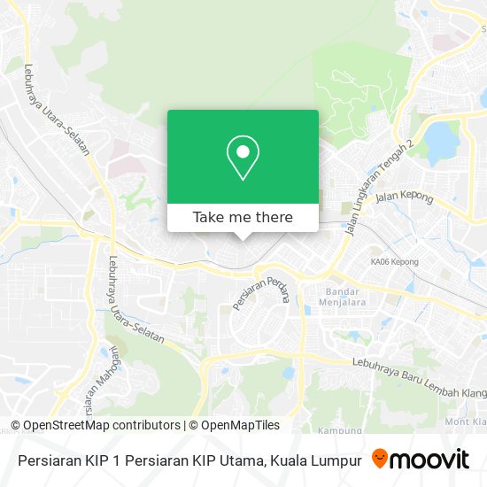 Persiaran KIP 1 Persiaran KIP Utama map