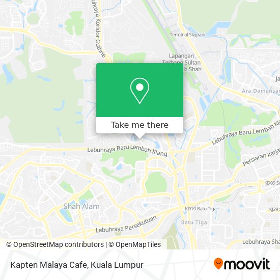 Kapten Malaya Cafe map