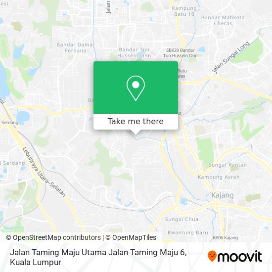 Peta Jalan Taming Maju Utama Jalan Taming Maju 6