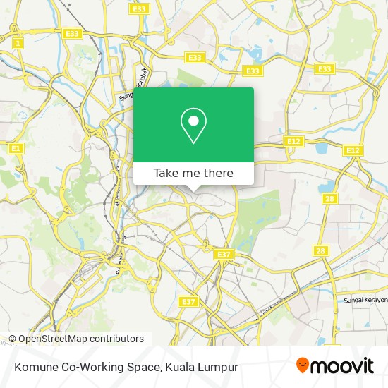 Komune Co-Working Space map