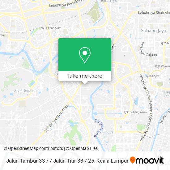 Jalan Tambur 33 / / Jalan Titir 33 / 25 map