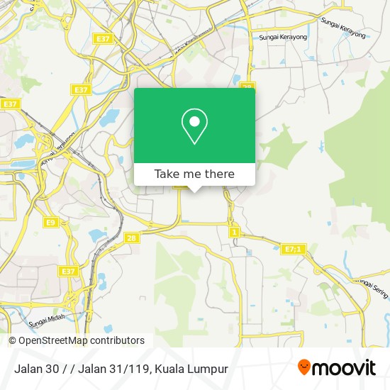 Jalan 30 / / Jalan 31/119 map