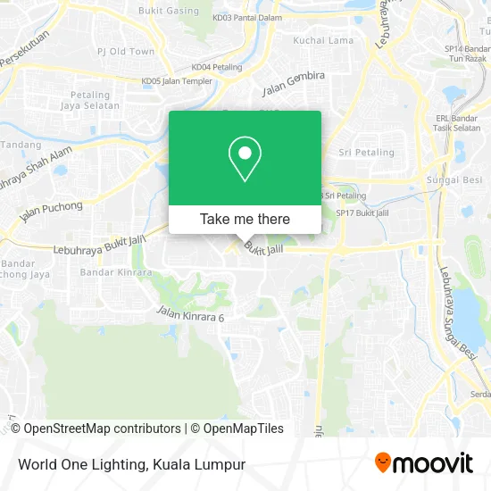 World One Lighting map