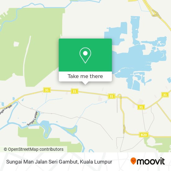 Sungai Man Jalan Seri Gambut map