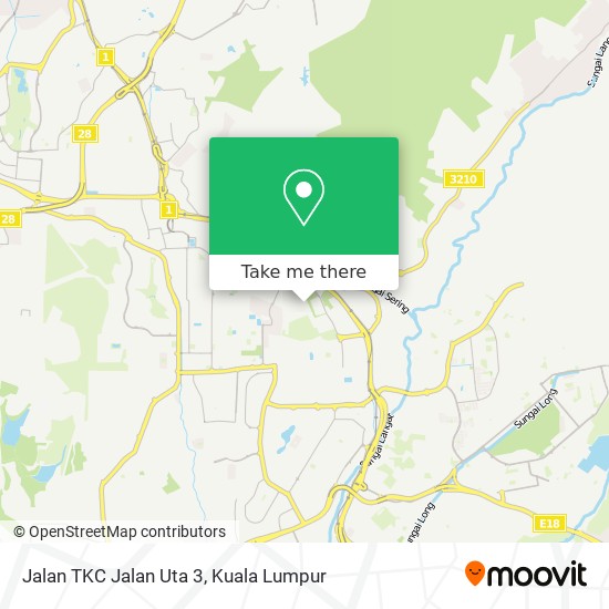 Jalan TKC Jalan Uta 3 map