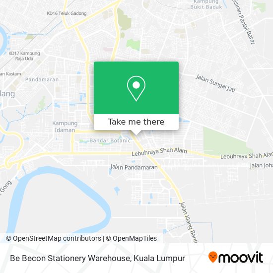 How to get to Be Becon Stationery Warehouse in Klang by Bus or Train?