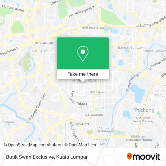 Butik Swan Exclusive map