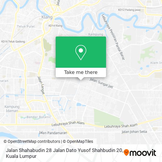Jalan Shahabudin 28 Jalan Dato Yusof Shahbudin 20 map