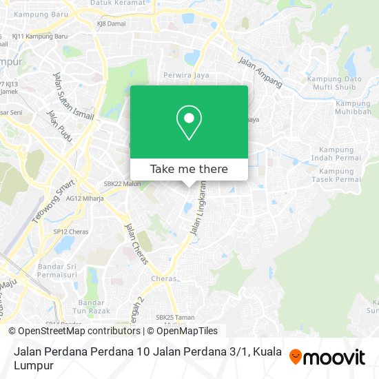 Jalan Perdana Perdana 10 Jalan Perdana 3 / 1 map