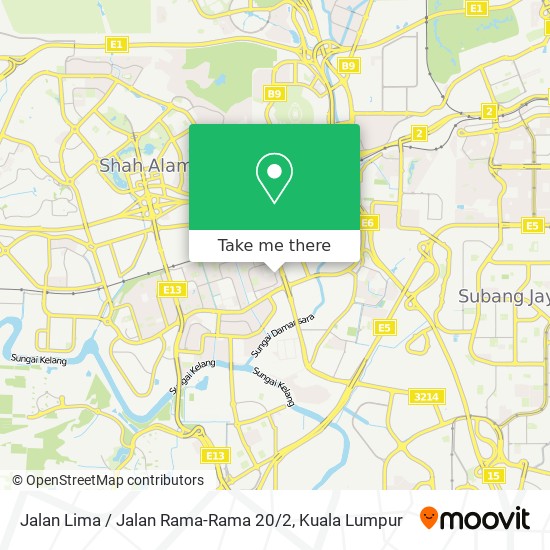 Jalan Lima / Jalan Rama-Rama 20 / 2 map