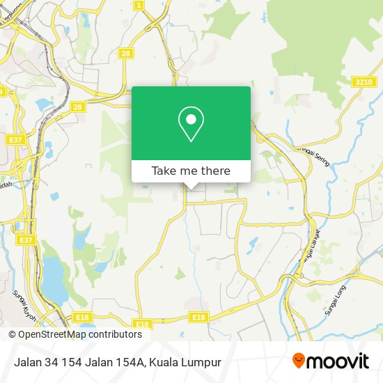 Peta Jalan 34 154 Jalan 154A