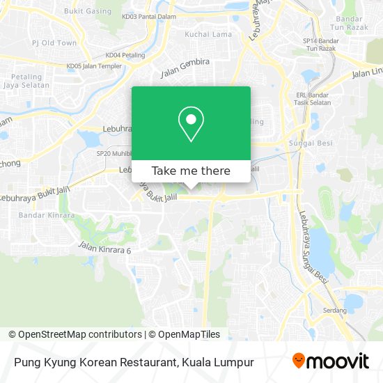Pung Kyung Korean Restaurant map