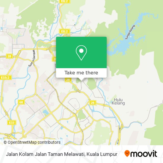Jalan Kolam Jalan Taman Melawati map
