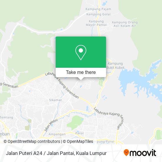 Peta Jalan Puteri A24 / Jalan Pantai