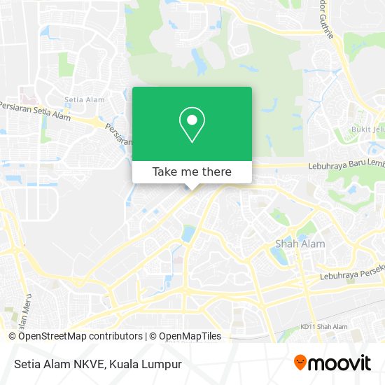 Setia Alam NKVE map