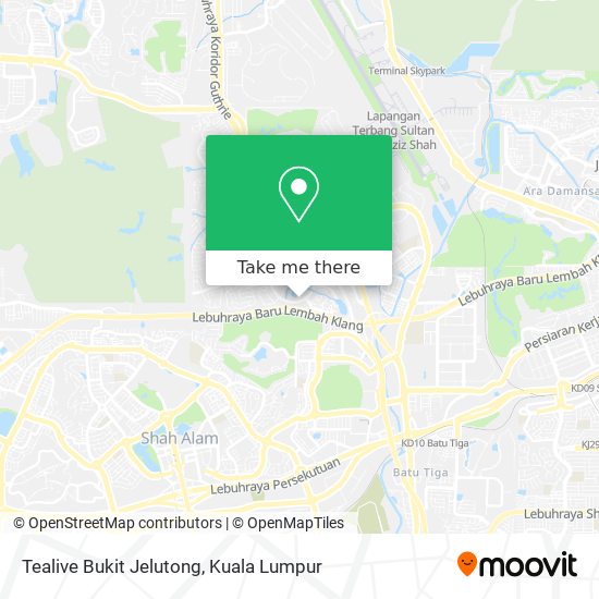 Tealive Bukit Jelutong map