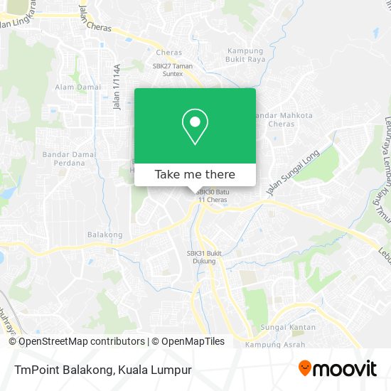 TmPoint Balakong map
