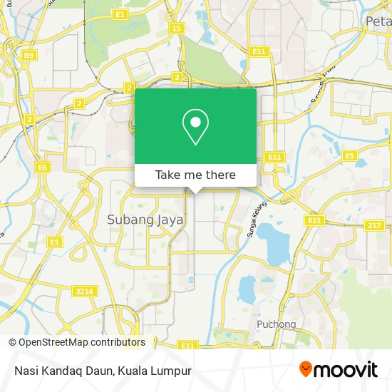 Nasi Kandaq Daun map