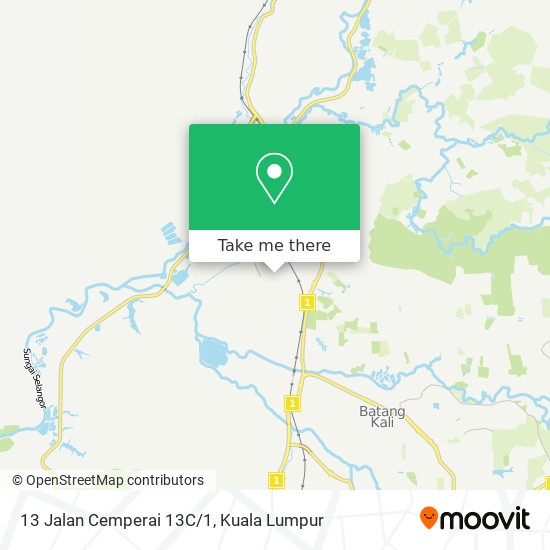 13 Jalan Cemperai 13C/1 map