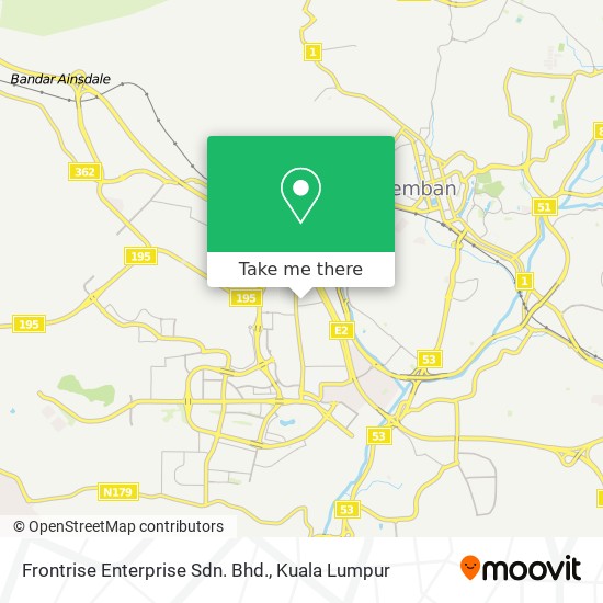 Frontrise Enterprise Sdn. Bhd. map