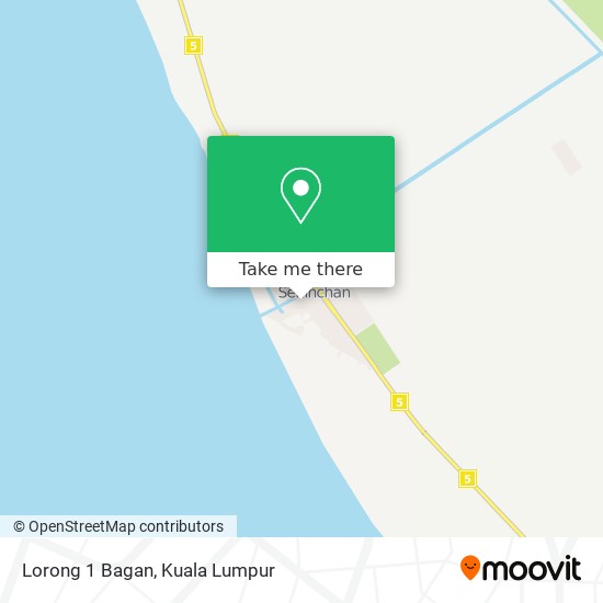 Lorong 1 Bagan map