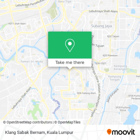 Klang Sabak Bernam map