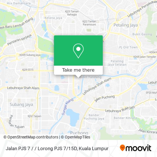 Jalan PJS 7 / / Lorong PJS 7 / 15D map