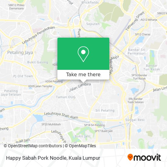 Happy Sabah Pork Noodle map