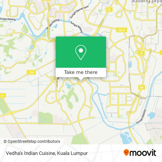 Vedha’s Indian Cuisine map