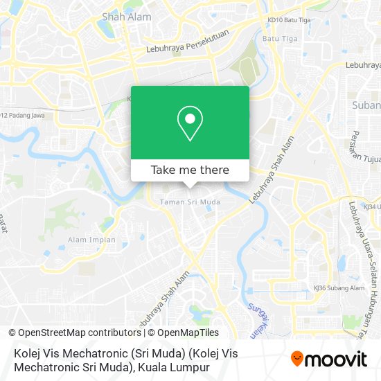 Kolej Vis Mechatronic (Sri Muda) (Kolej Vis Mechatronic Sri Muda) map