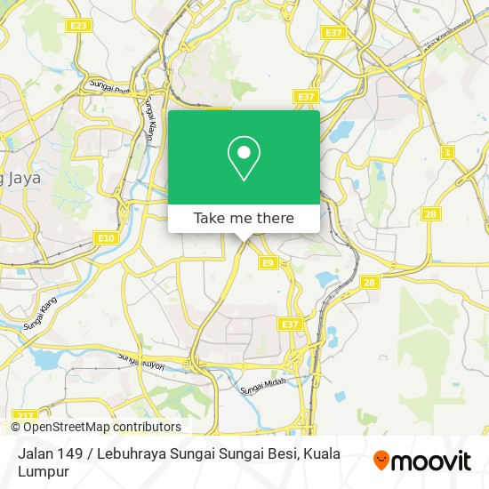 Jalan 149 / Lebuhraya Sungai Sungai Besi map