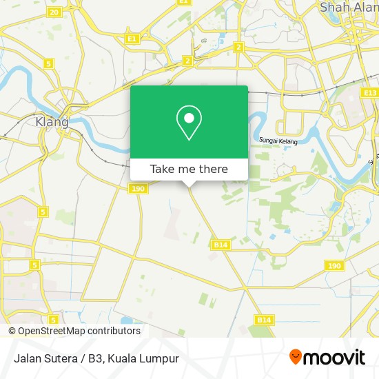 Jalan Sutera / B3 map