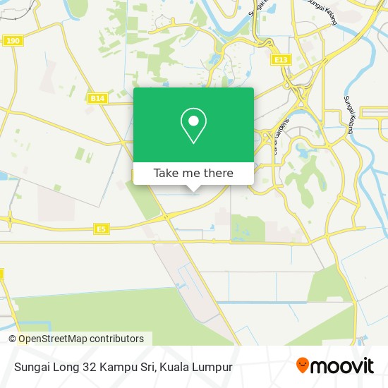 Sungai Long 32 Kampu Sri map