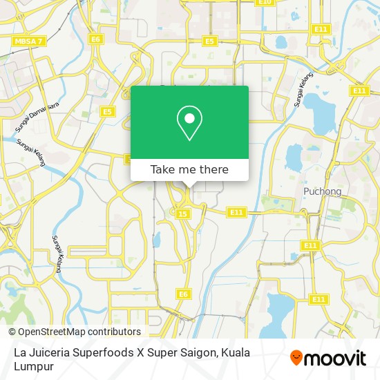 Peta La Juiceria Superfoods X Super Saigon