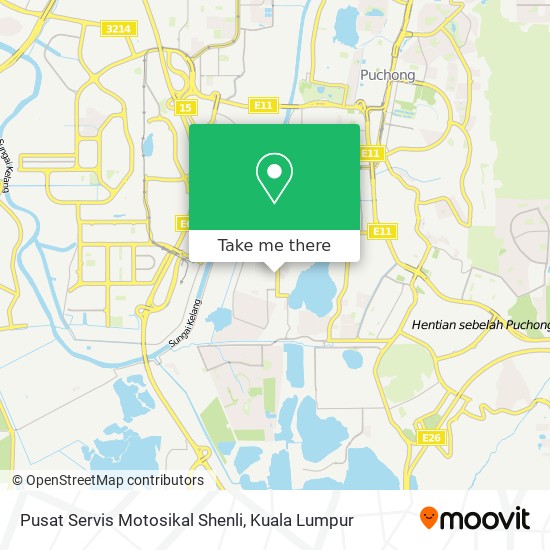 Pusat Servis Motosikal Shenli map