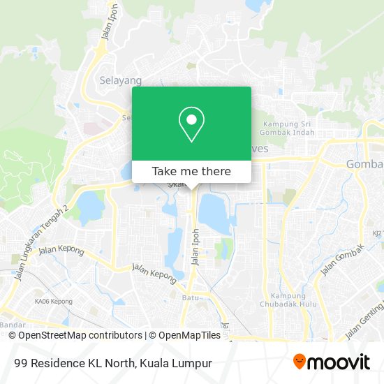 99 Residence KL North map