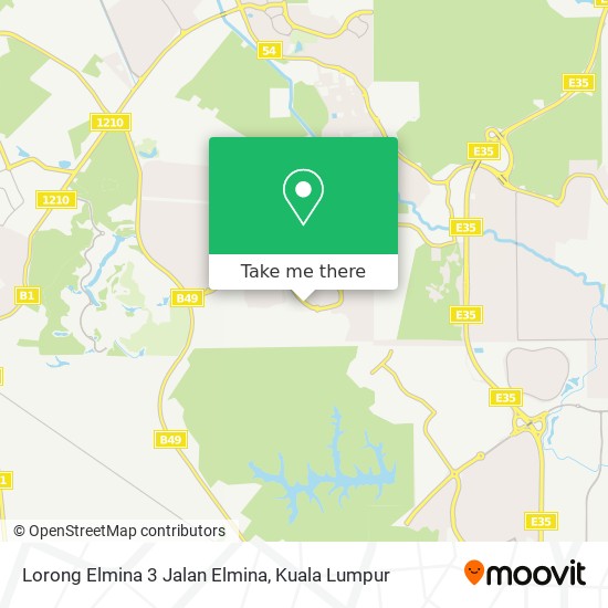 Lorong Elmina 3 Jalan Elmina map