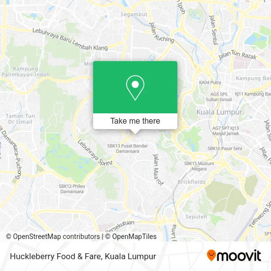 Huckleberry Food & Fare map