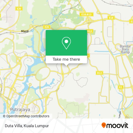 Duta Villa map