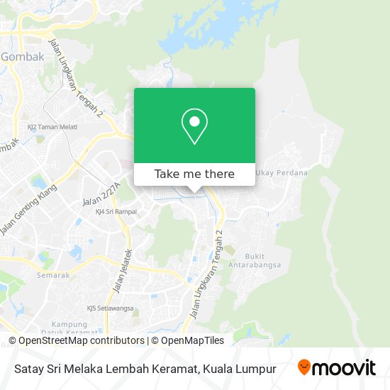 Peta Satay Sri Melaka Lembah Keramat