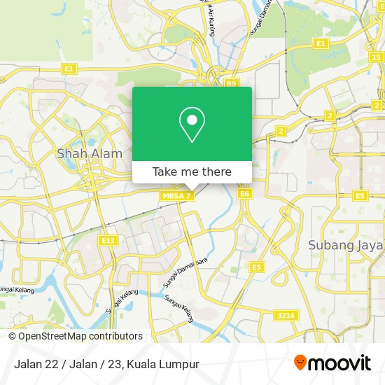 Jalan 22 / Jalan / 23 map