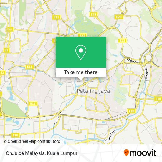 OhJuice Malaysia map