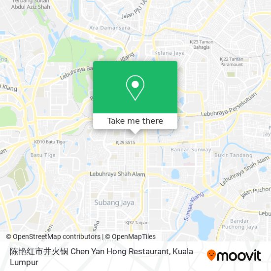 陈艳红市井火锅 Chen Yan Hong Restaurant map