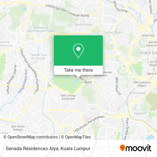 Senada Residences Alya map