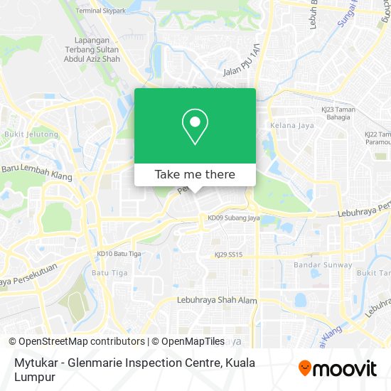 Mytukar - Glenmarie Inspection Centre map