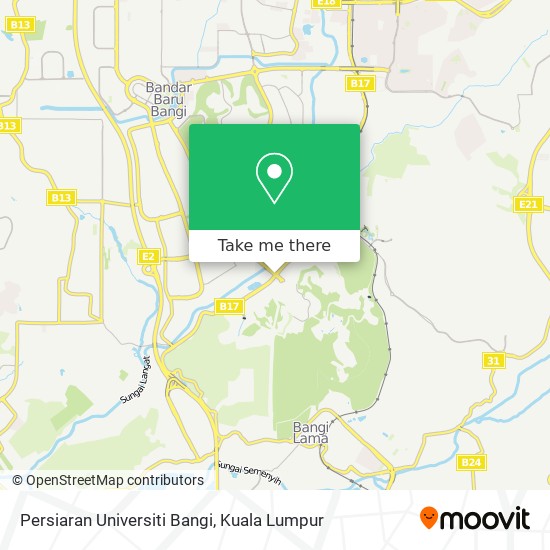 Persiaran Universiti Bangi map