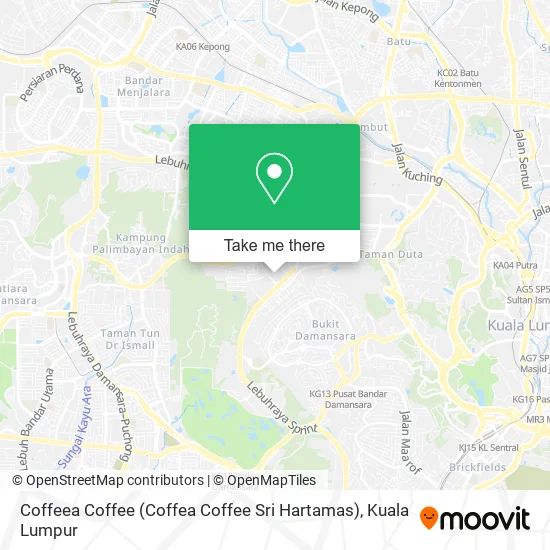 Coffeea Coffee (Coffea Coffee Sri Hartamas) map