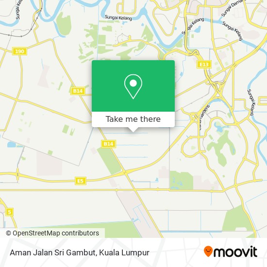 Aman Jalan Sri Gambut map