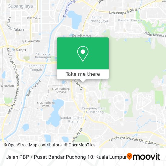 Peta Jalan PBP / Pusat Bandar Puchong 10