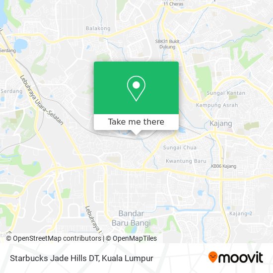 Starbucks Jade Hills DT map